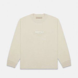 Essentials Fear Of God Wheat Relaxed Crew Neck Sweatshirt